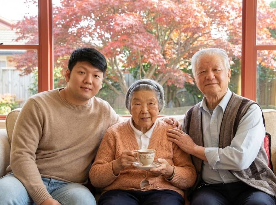 Red Maple Care founders - family photo